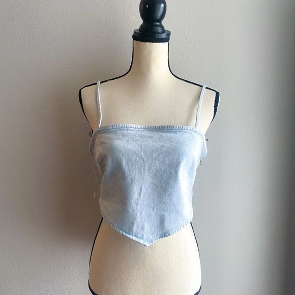 Zara denim bandana top - Picture 2 of 7